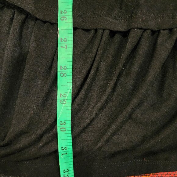 NEW Women's Black Tiered Ruffle Tunic Top 1X By Roaman's - Picture 12 of 15